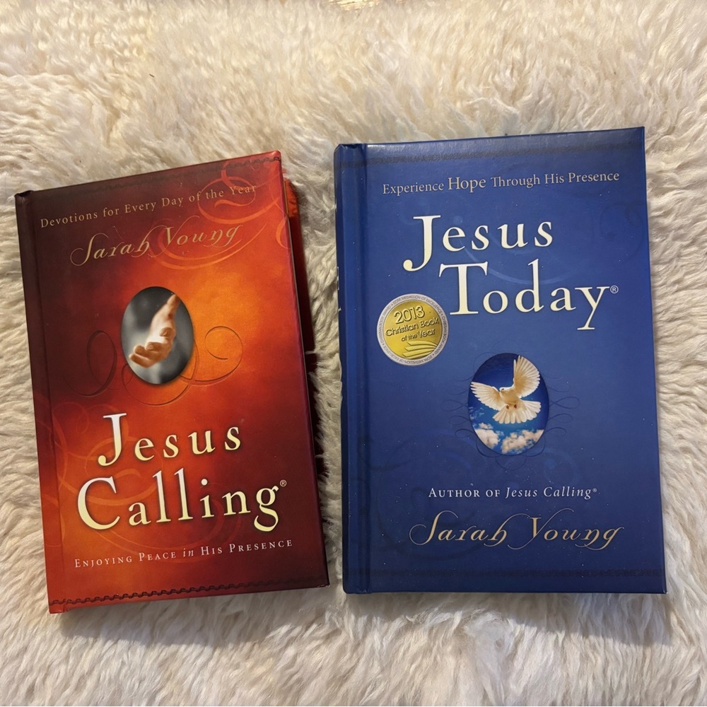Jesus Calling & Jesus Today - Sarah Young -Padded Hardcover Scripture Devotional